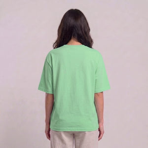 Women's mint green Boo! drop shoulder T-shirt with plain back l AH Urban Wear